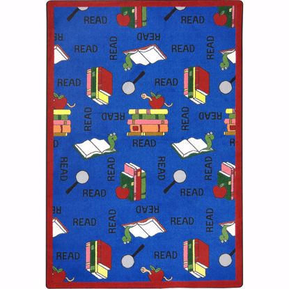 Picture of Bookworm - Blue - Classroom Furniture >> Carpets