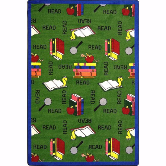 Picture of Bookworm - Green - Classroom Furniture >> Carpets