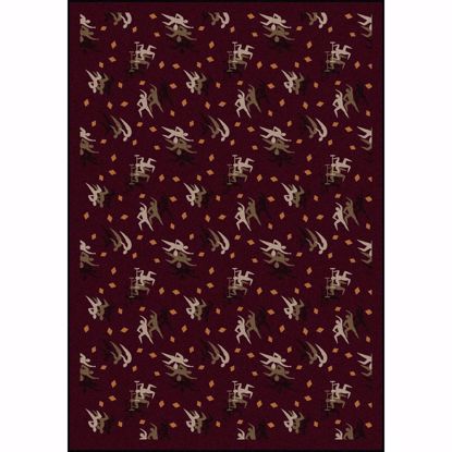 Picture of Fitness Zone - Burgundy - 3'10" x 5'4"