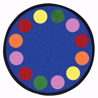 Picture of Lots of Dots - Multi Color - 7'7" Round