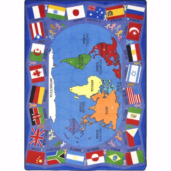 Picture of Flags of the World - Multi Color - 5'4" x 7'8"