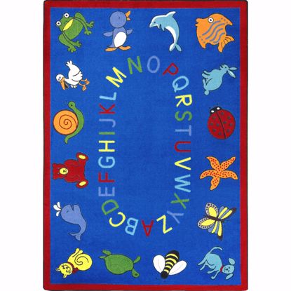 Picture of ABC Animals - Blue - 5'4" x 7'8"