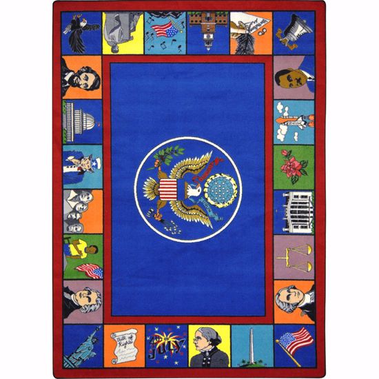 Picture of Symbols of America - Multi Color - 5'4" x 7'8"