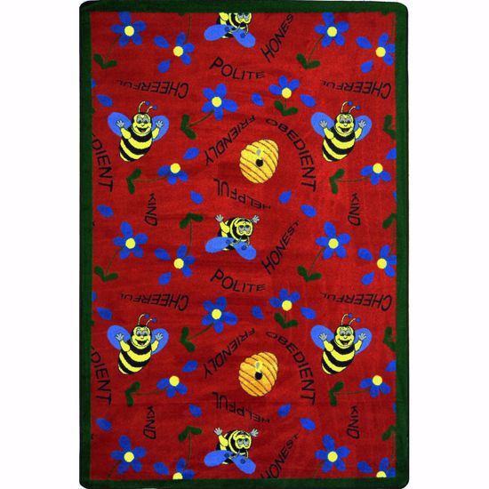 Picture of Bee Attitudes - Red - 3'10" x 5'4"