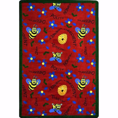 Picture of Bee Attitudes - Red - 7'8" x 10'9"