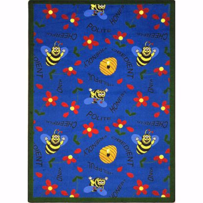 Picture of Bee Attitudes - Blue - 10'9" x 13'2"