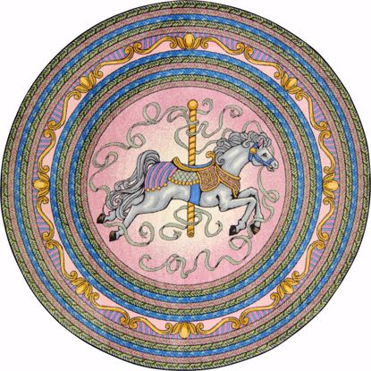 Picture of Carousel - Pink - 7'7" Round