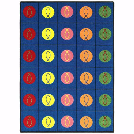 Picture of Circles & Symbols - Multi  Color - 7'8" x 10'9"