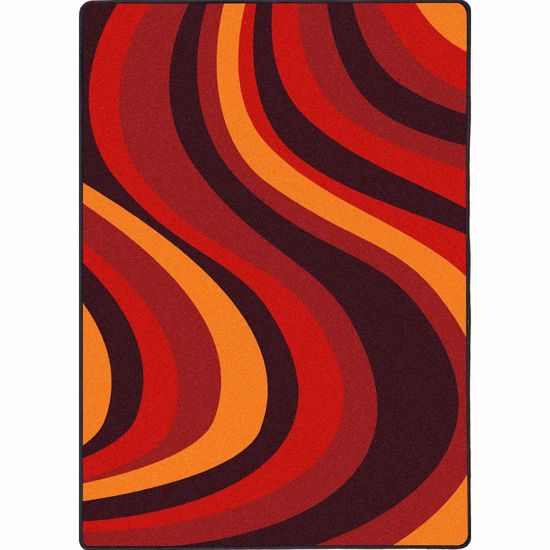 Picture of On the Curve - Red - 5'4" x 7'8"