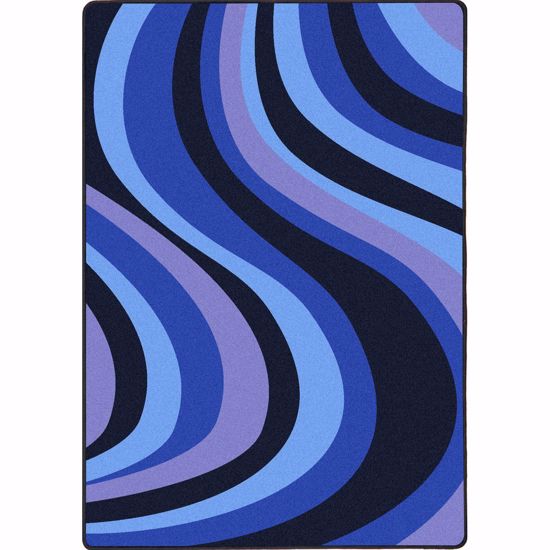 Picture of On the Curve - Blue - 7'8" x 10'9"