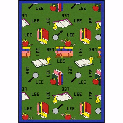 Picture of Bookworm (Spanish) - Green - Classroom Furniture >> Carpets