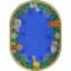 Picture of Jungle Friends - Multi Color - 5'4" x 7'8" Oval