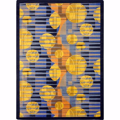 Picture of Keeping Score - Blue - 3'10" x 5'4"