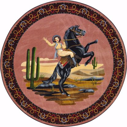 Picture of Happy Trails - Multi Color - 7'7" Round