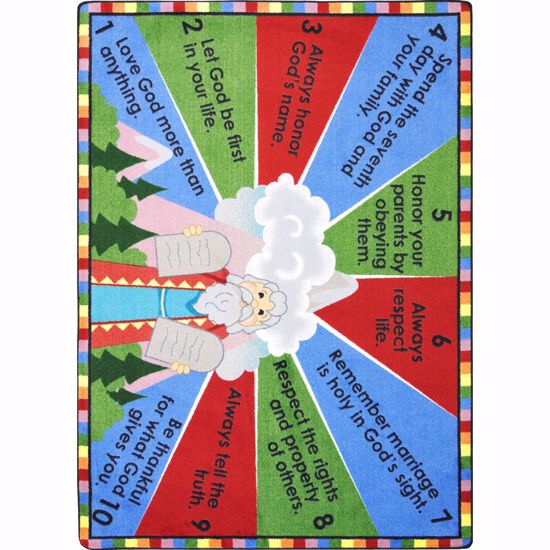 Picture of Ten Commandments - Multi Color - 10'9" x 13'2"