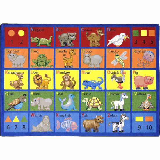 Picture of Animal Phonics - Multi  Color - 7'8" x 10'9"