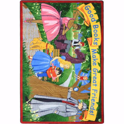 Picture of Good Books Make Great Friends - Multi Color - 5'4" x 7'8"