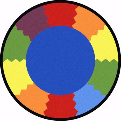 Picture of Block Party - Multi  Color - 13'2" Round