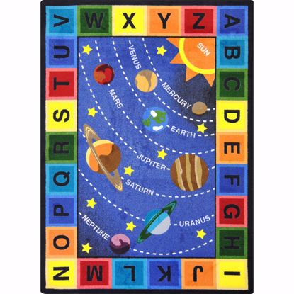 Picture of Space Alphabet - Multi Color - 10'9" x 13'2"