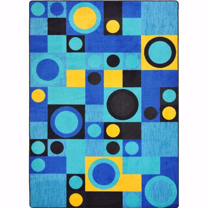 Picture of City Block - Blue - 3'10" x 5'4"