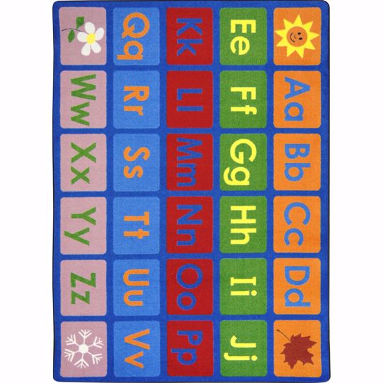 Picture of Any Day Alphabet - Multi  Color - 5'4" x 7'8"