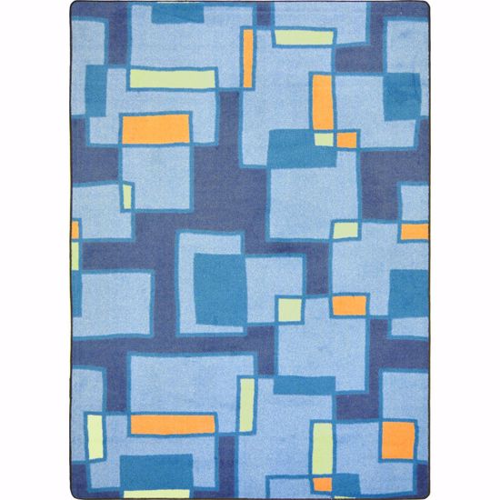 Picture of Outside the Box - Cool Blue - 5'4" x 7'8"