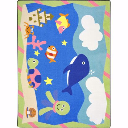 Picture of Sea Babies - Multi Color - 3'10" x 5'4"