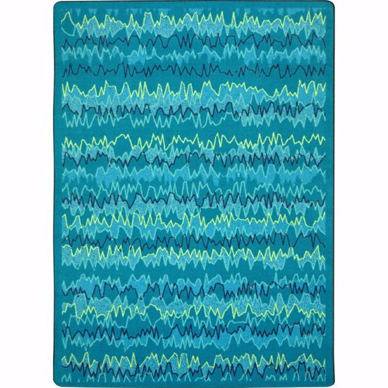 Picture of Static Electricity - Teal - 5'4" x 7'8"