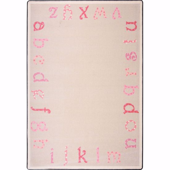 Picture of Polka Dot ABC's - Pink - 5'4" x 7'8"