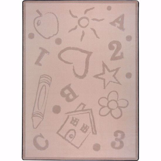 Picture of Kid's Art - Beige - 5'4" x 7'8"