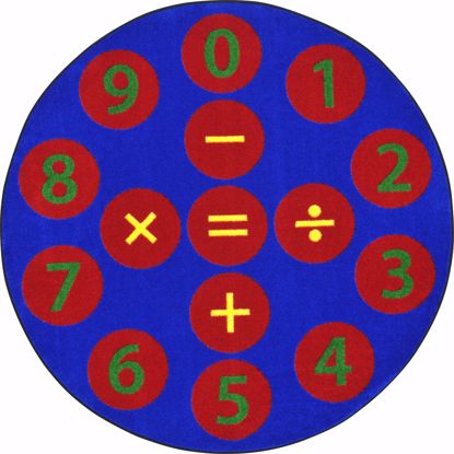 Picture of Number Jumpers - Multi Color - 7'7" Round