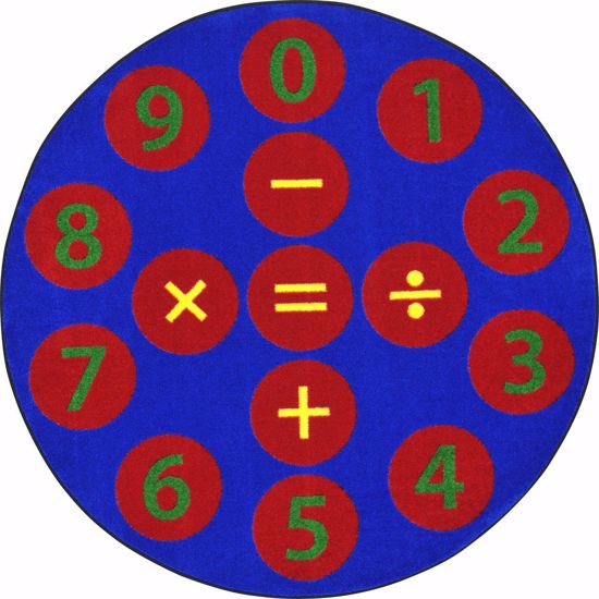 Picture of Number Jumpers - Multi Color - 7'7" Round