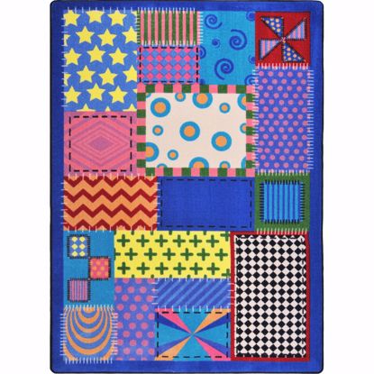 Picture of Crazy Quilt - Multi  Color - 5'4" x 7'8"