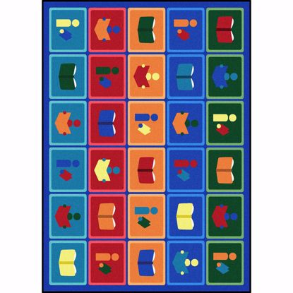 Picture of Library Blocks - Multi Color - 7'8" x 10'9"