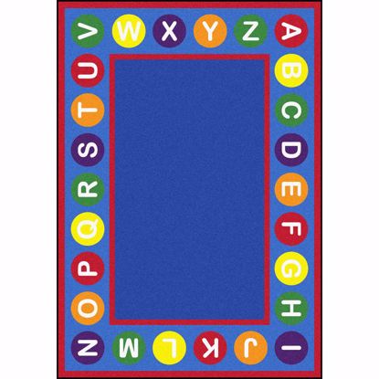 Picture of Alphabet Spots - Multi  Color - 5'4" x 7'8"