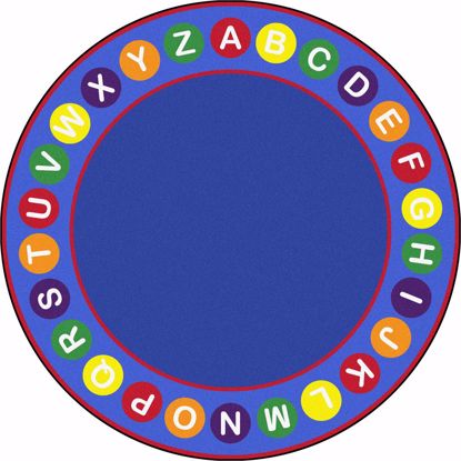 Picture of Alphabet Spots - Multi  Color - 13'2" Round