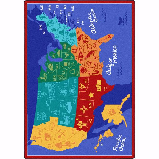 Picture of States of the Nation - Multi Color - 5'4" x 7'8"