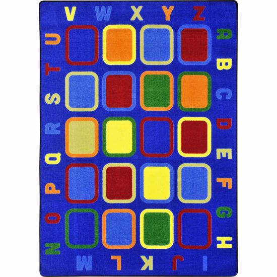 Picture of Alphabet Tiles - Multi  Color - 5'4" x 7'8"