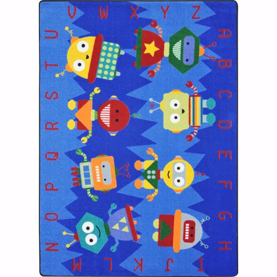 Picture of Alphabet Bots - Multi  Color - 7'8" x 10'9"