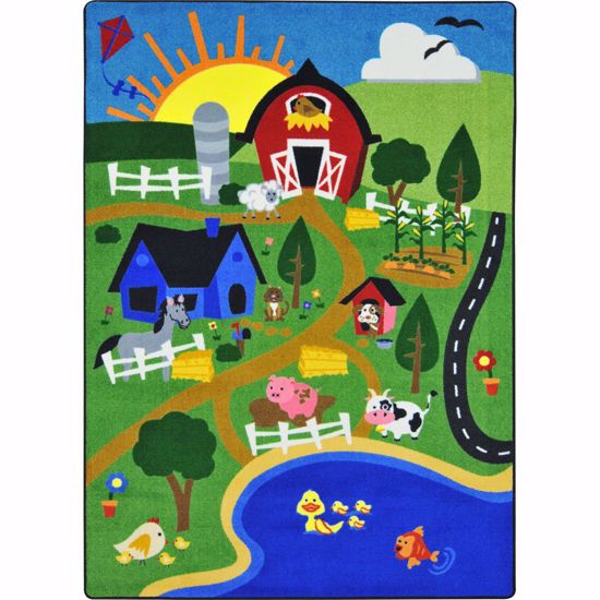 Picture of Happy Farm - Multi Color - 5'4" x 7'8"