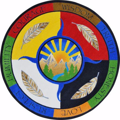 Picture of Traditional Teachings - Multi Color - 7'7" Round