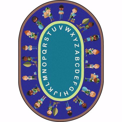 Picture of Environmental Helpers - Multi  Color - 10'9" x 13'2" Oval