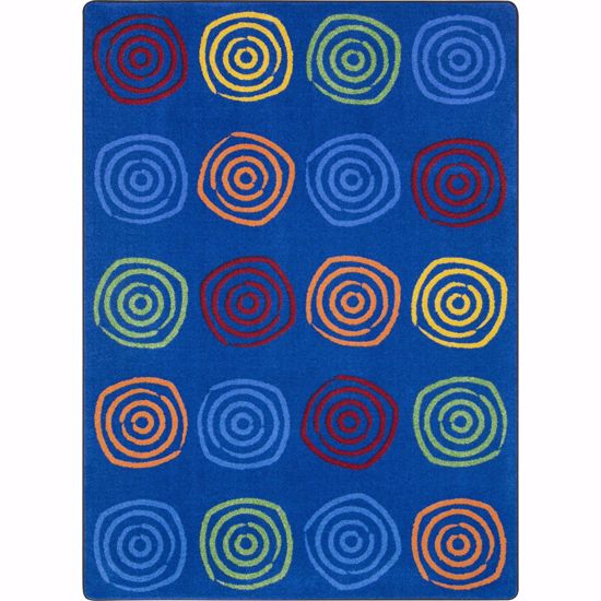 Picture of Simply Swirls - Rainbow - 5'4" x 7'8"