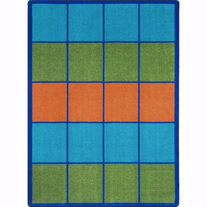 Picture of Squares to Spare - Multi Color - 5'4" x 7'8"