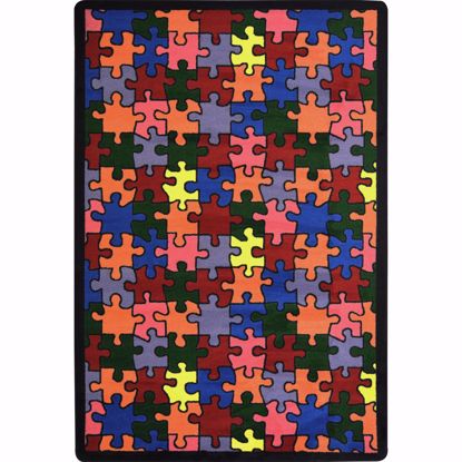 Picture of Puzzled - Multi Color - 3'10" x 5'4"