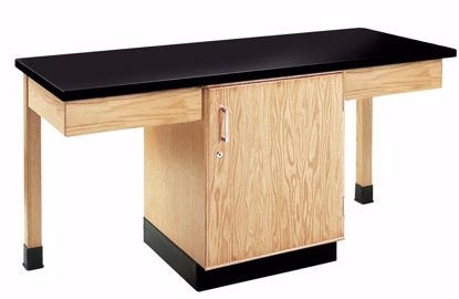 Picture of 2 STUDENT CUPBOARD TBL,PHENOLIC TOP