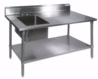 Picture of STAINLESS STEEL PREP TABLE,30X60,L