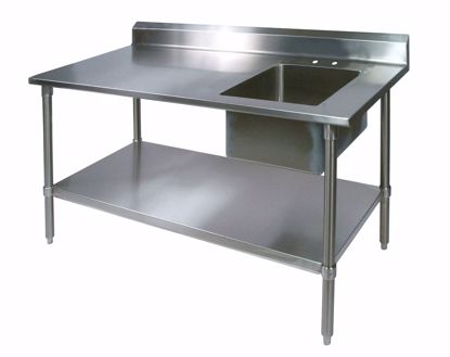 Picture of STAINLESS STEEL PREP TABLE,30X60,R