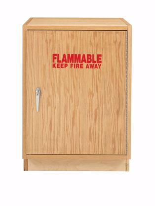 Picture of FLAMMABLE CABINET, OAK, HINGE RIGHT