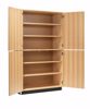 Picture of CABINET,TALL,4 SOLID DOORS,OAK